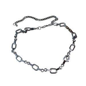 Metal Chain Women’s Silver Tone Belt